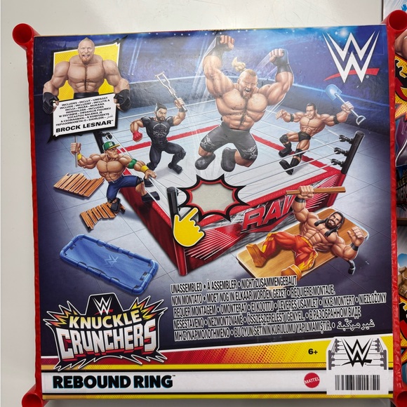 WWE Knuckle Crunchers Rebound Ring‎ Playset with Action Figures - Picture 2 of 6
